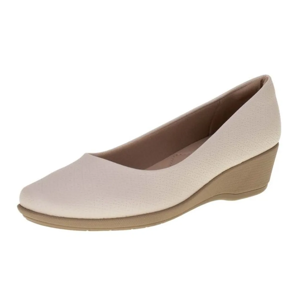 Sapato Feminino Anabela Piccadilly - 143133 MARFIM 39
