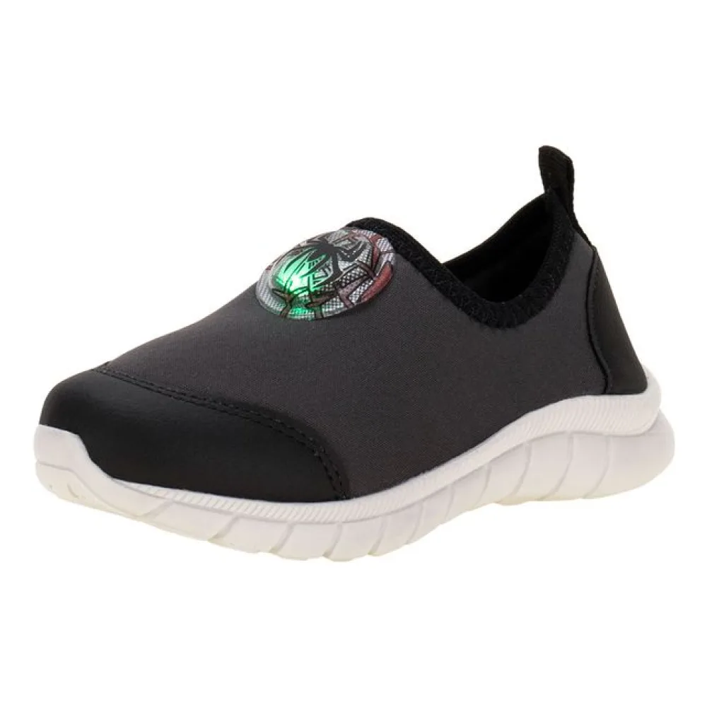 Tênis Infantil Masculino Led Kids Top - 0327 CINZA/PRETO 22