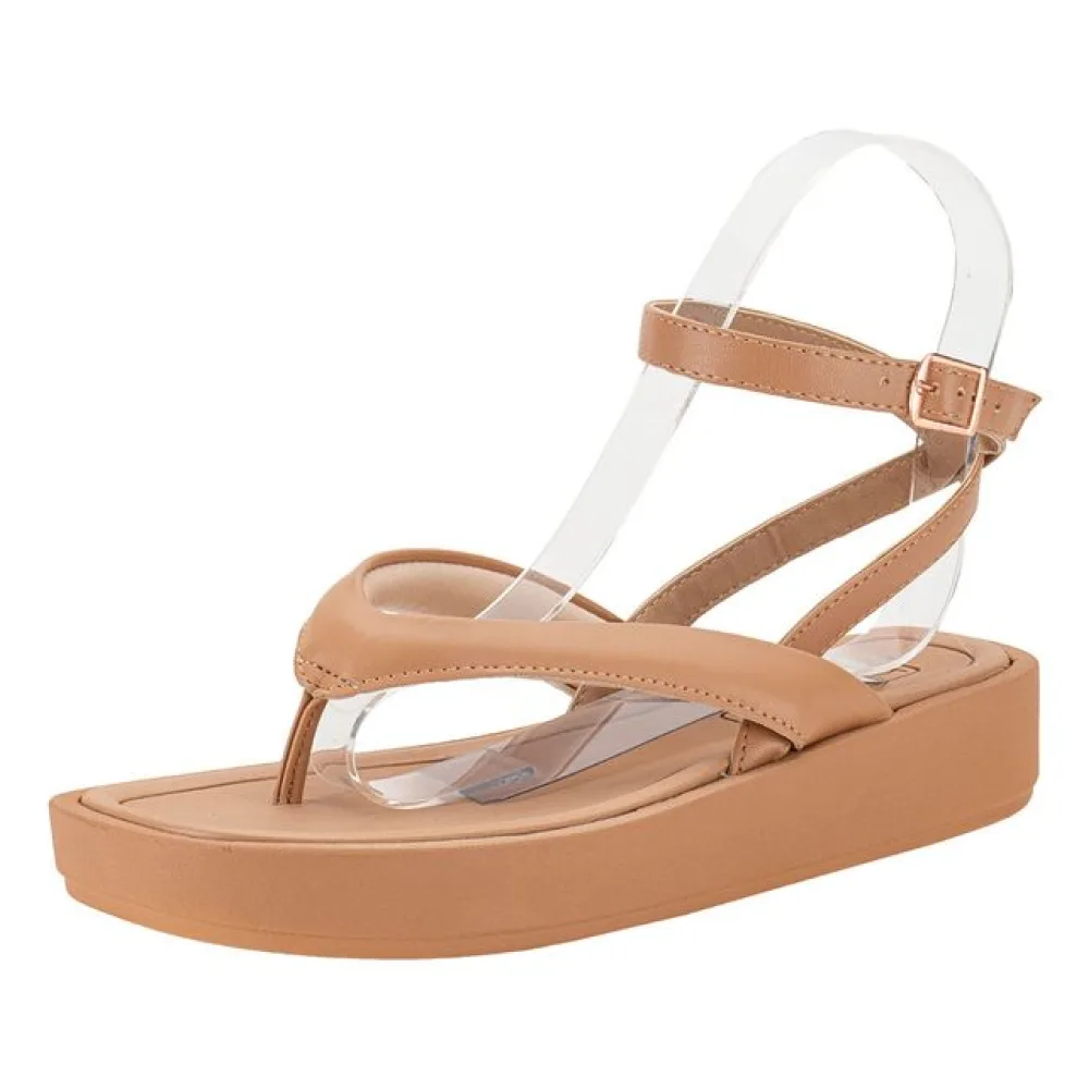 Sandália Feminina Flat Beira Rio 8487206 SALMÃO 34