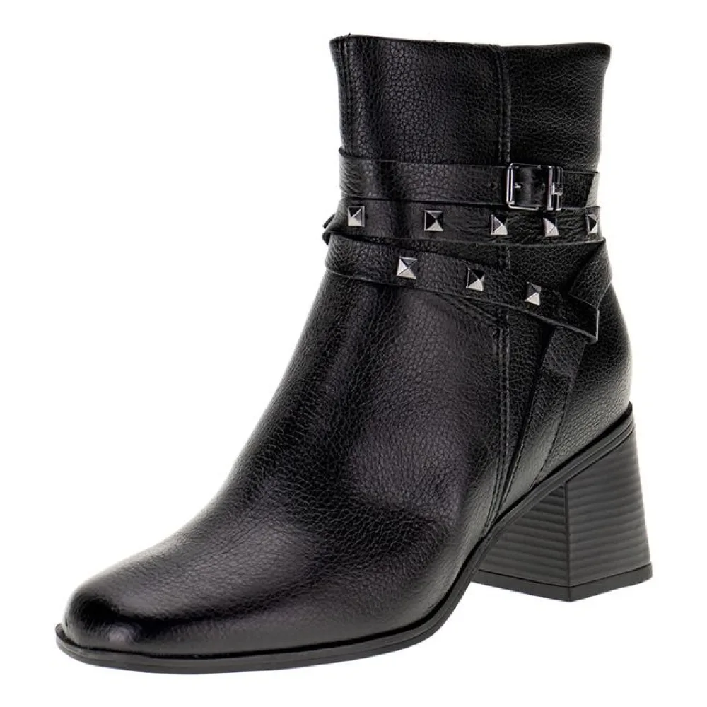 Bota Feminina Cano Baixo Bottero 361802 PRETO 35