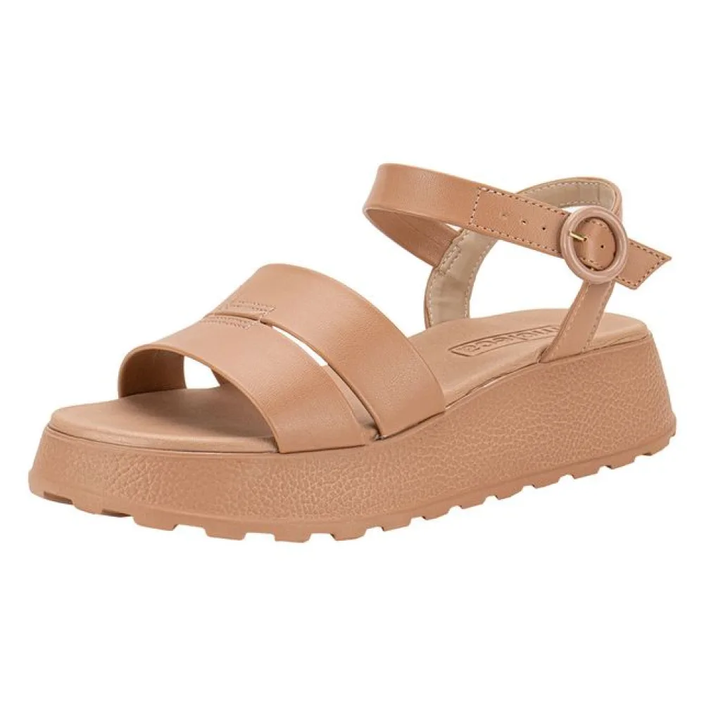 Sandália Feminina Anabela Moleca 5517101 SALMÃO 36