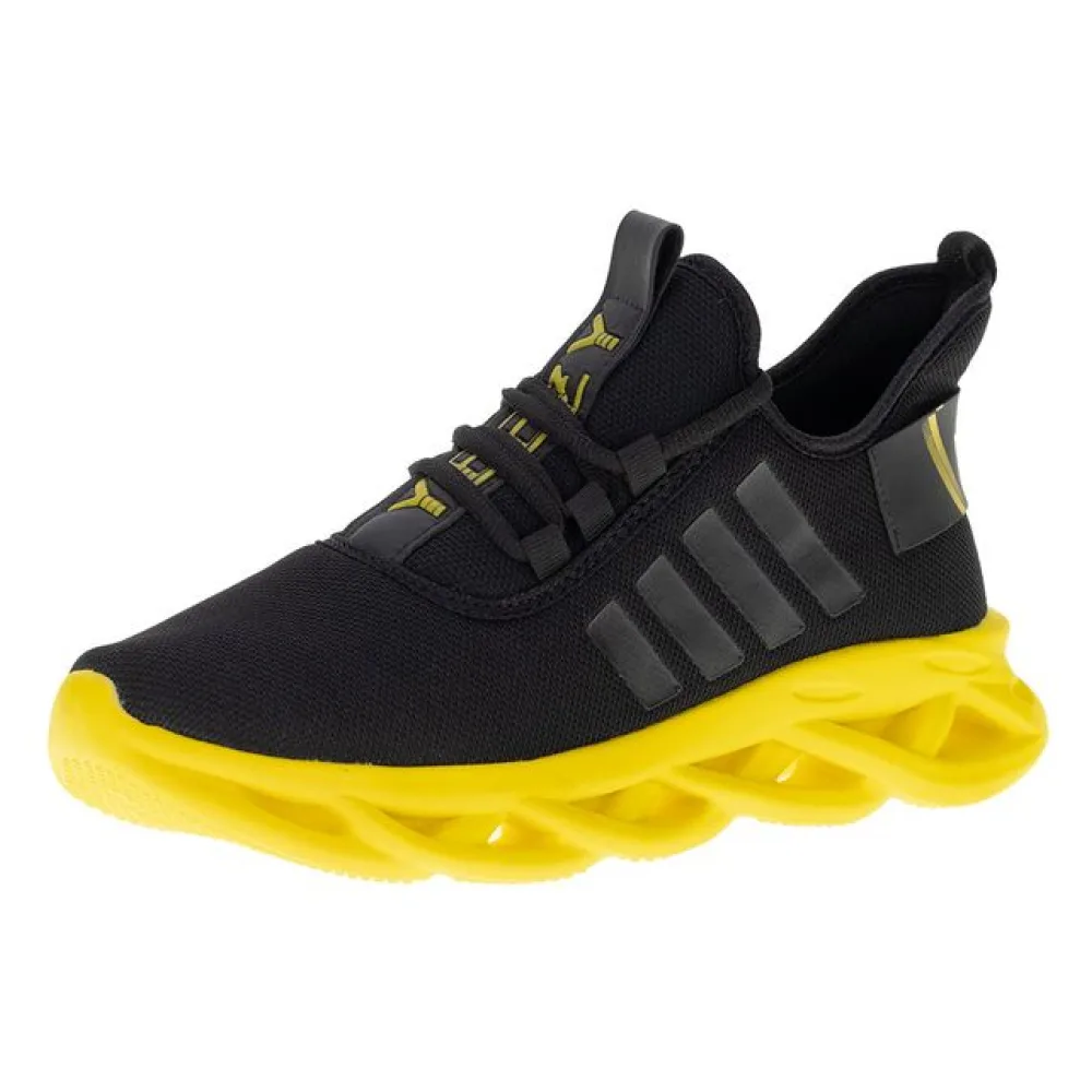Tênis Masculino Red Fox - 1490 PRETO/AMARELO 40