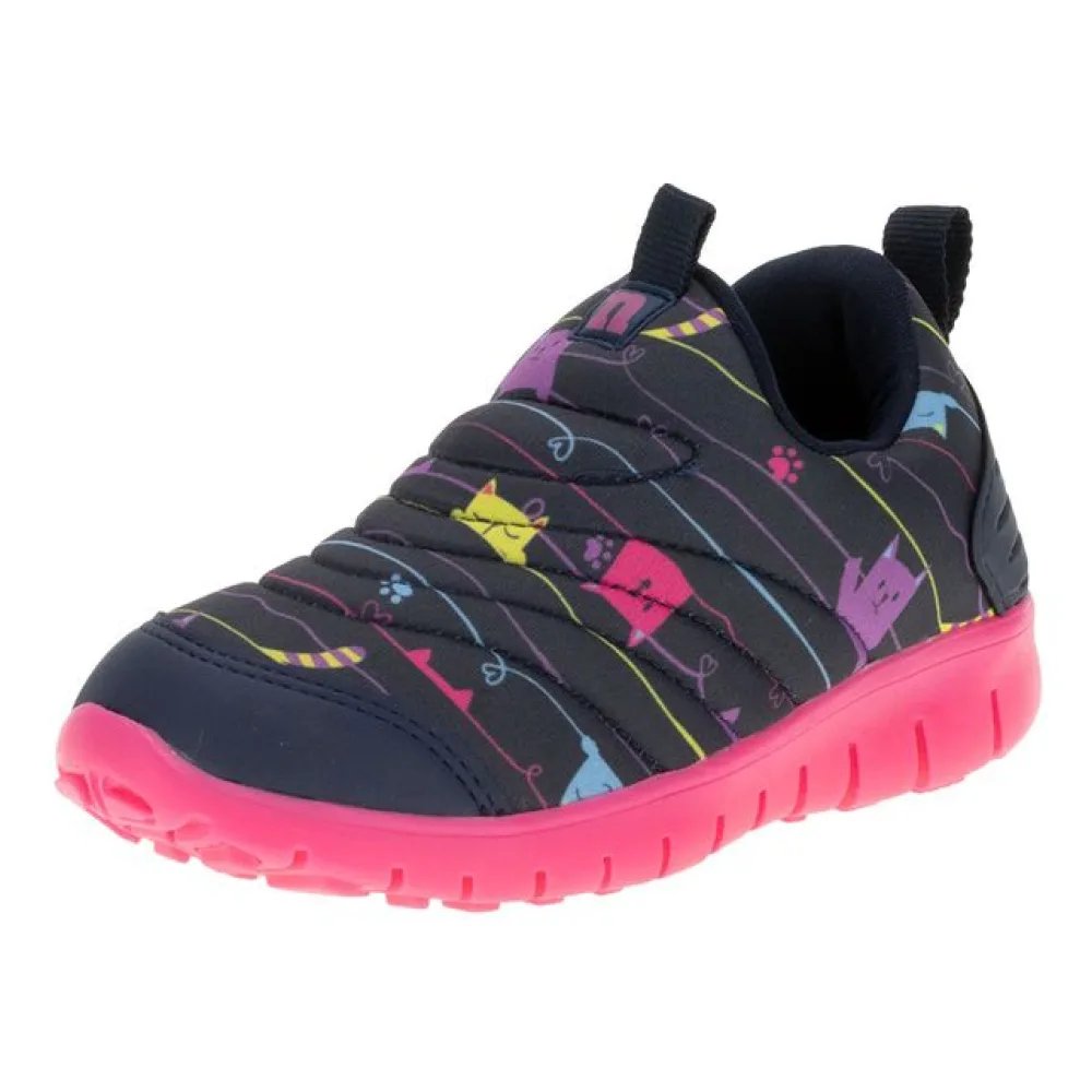 Tênis Infantil Baby Novopé - 10001262 AZUL/ROSA 21