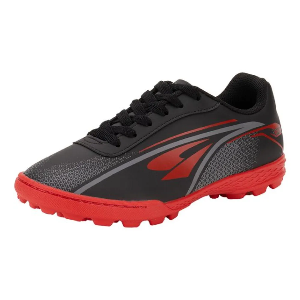 Chuteira Infantil Masculina Society Spedy Dray 303 PRETO/VERMELHO 30