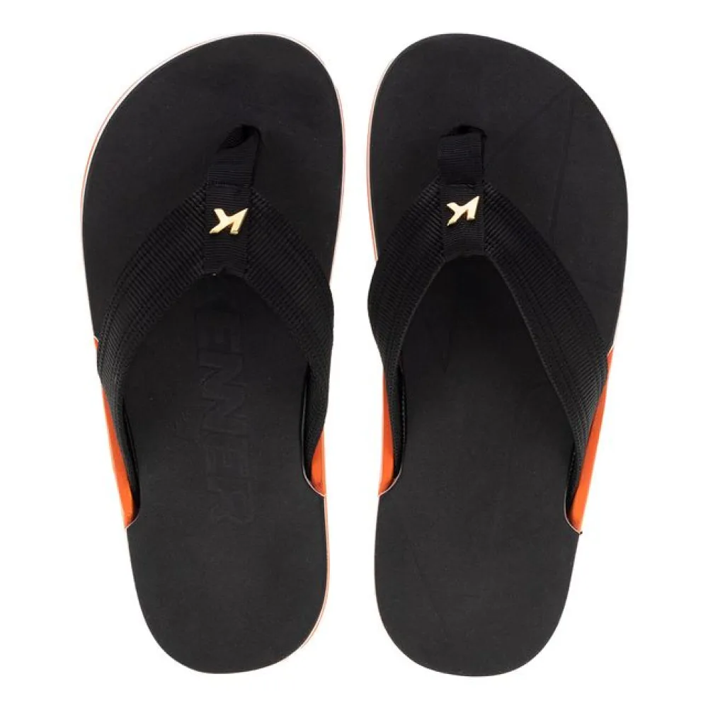 Chinelo Masculino NK6 Pro Kenner - DFZ PRETO/LARANJA 39