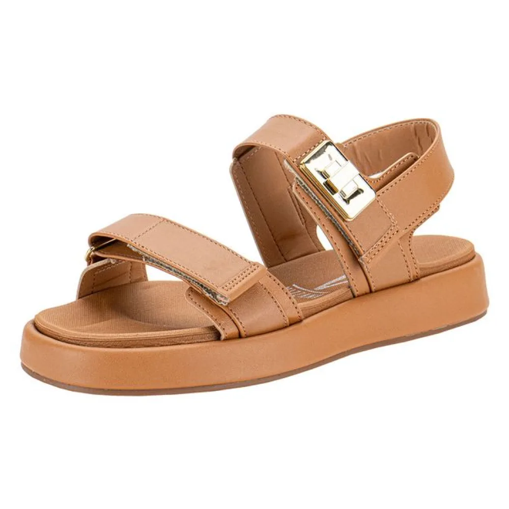 Sandália Feminina Flat Vizzano 6506110 CAMEL 34