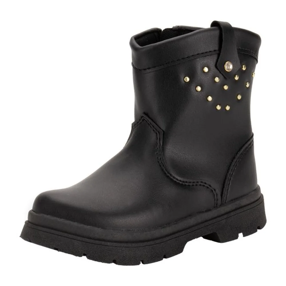 Bota Infantil Feminina Lily Kids 15103 PRETO 21