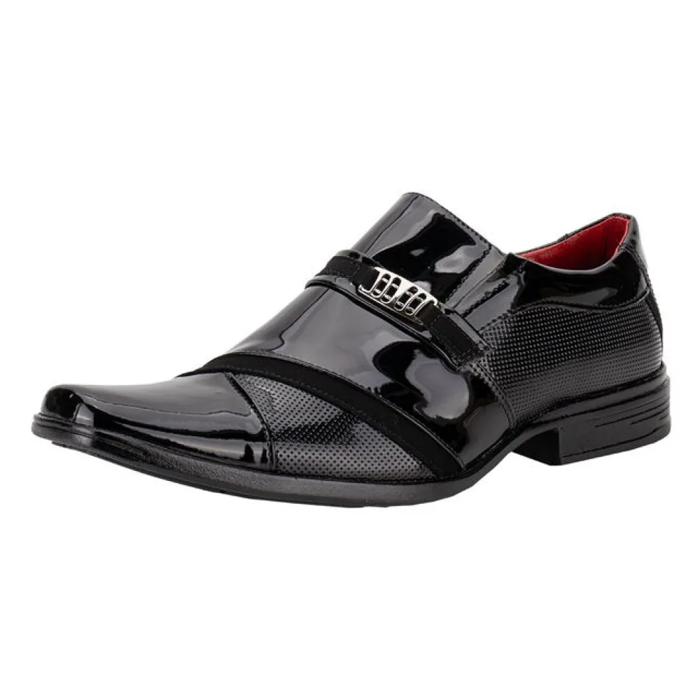 Sapato Masculino Social Bkarellus - 7038 VERNIZ/PRETO 01 37