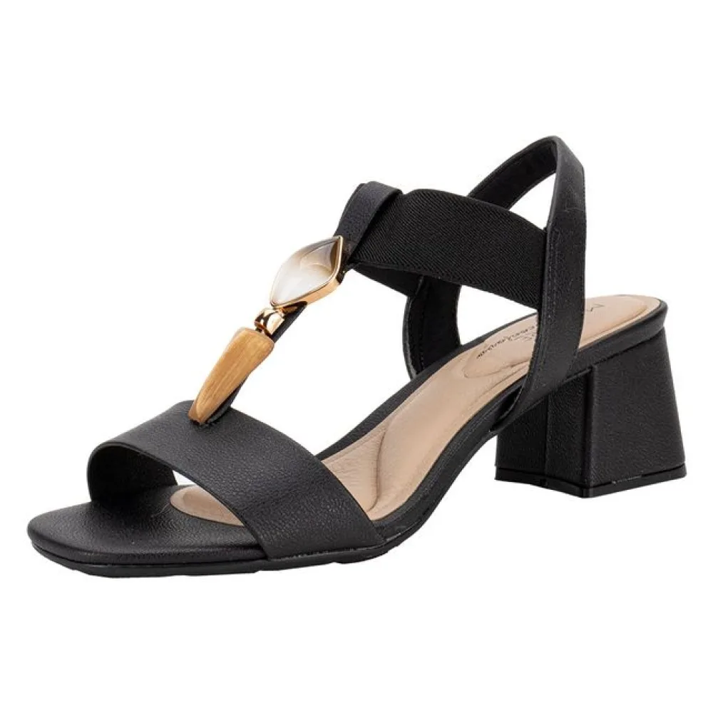 Sandália Feminina Salto Grosso Modare 7172113 PRETO 01 34