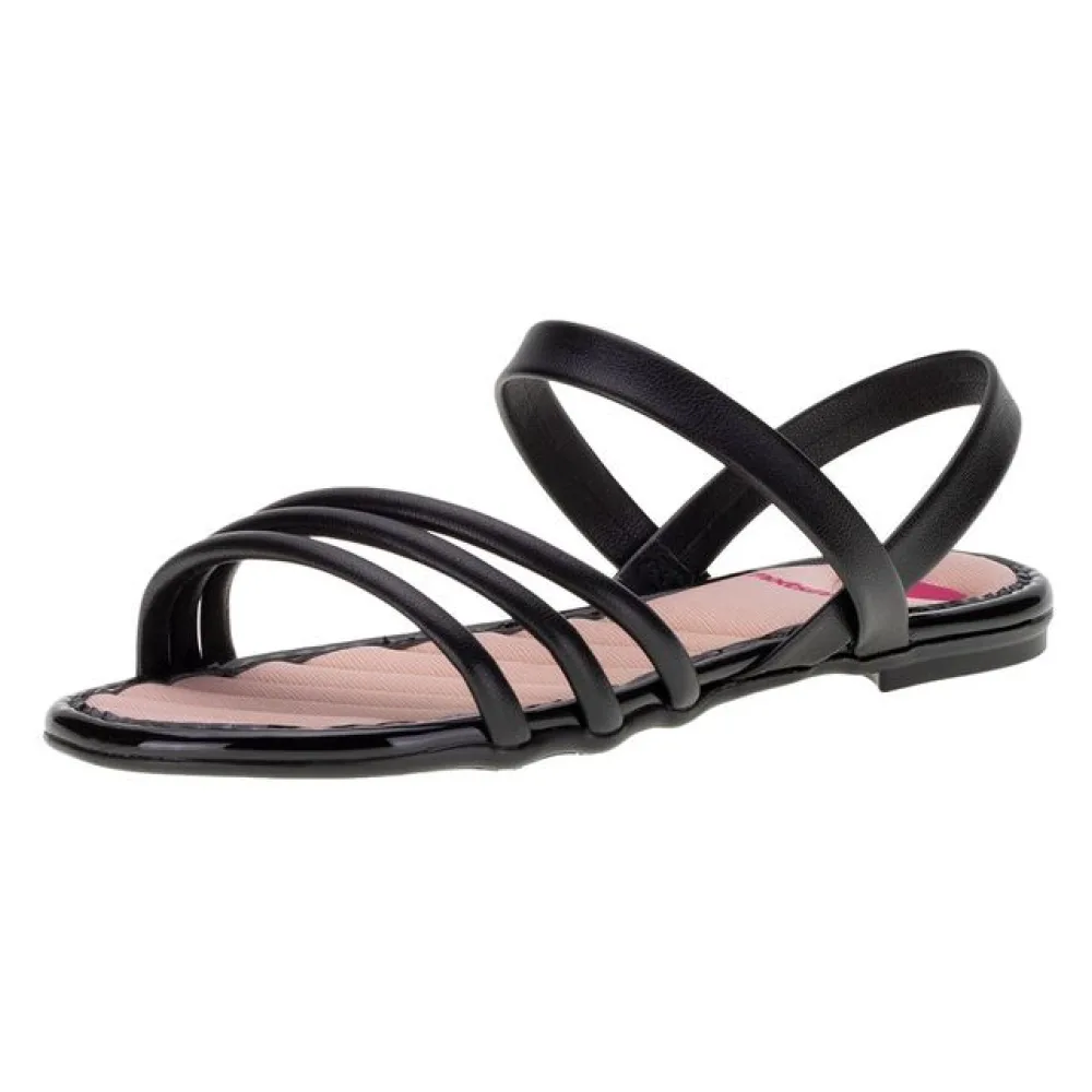Sandália Infantil Feminina Molekinha - 2157876 PRETO 25