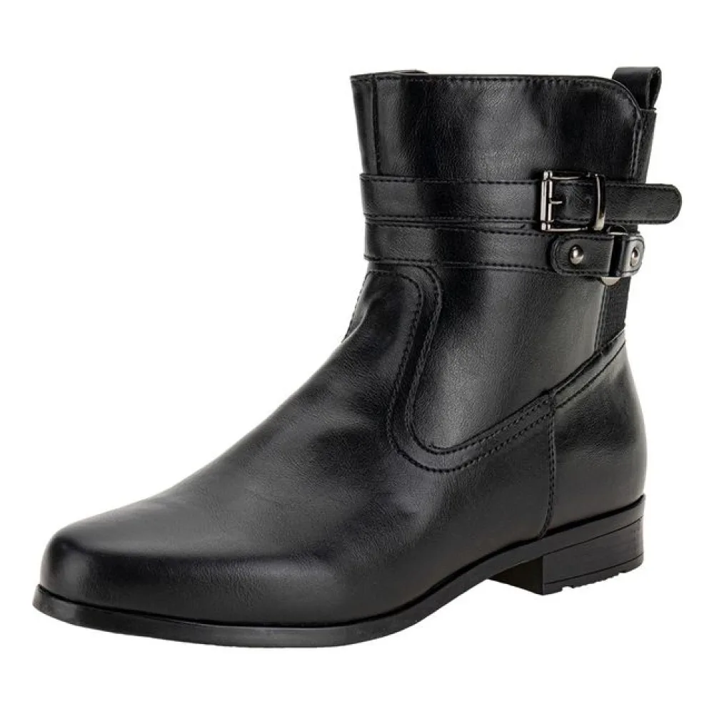 Bota Feminina Cano Baixo Mooncity 72329 PRETO 34
