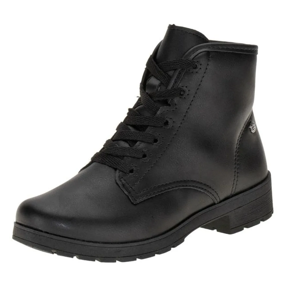 Bota Infantil Feminina Coturno Pink Cats V4301 PRETO 28