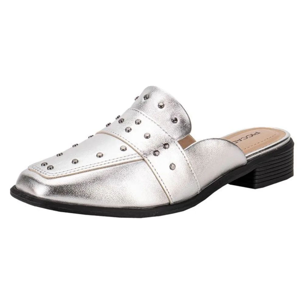 Sapato Feminino Mule Piccadilly 662001 PRATA 34