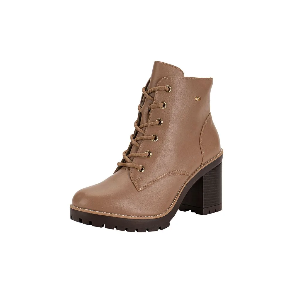 Bota Feminina Coturno Via Marte 006001 BEGE 34