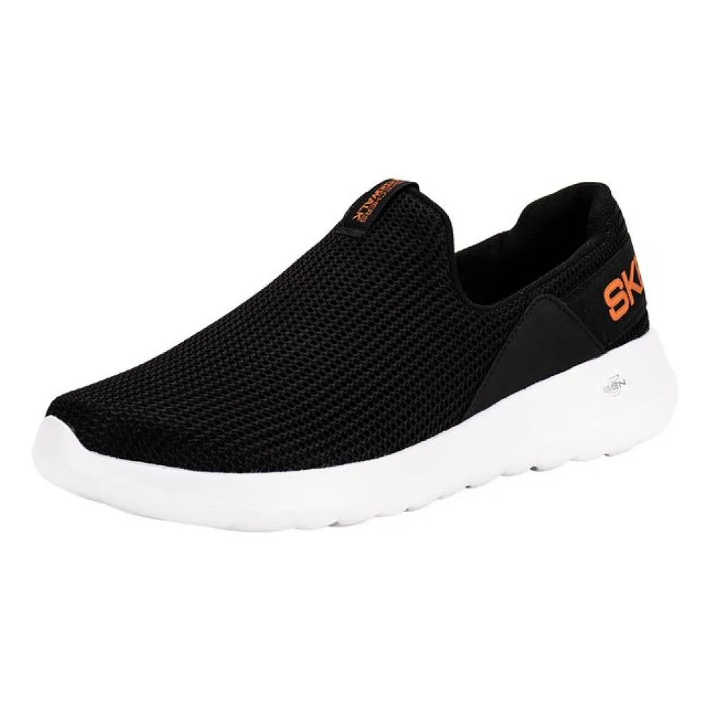 Tênis Masculino Slip Go Walk Max Skechers 894389BR PRETO/LARANJA 39