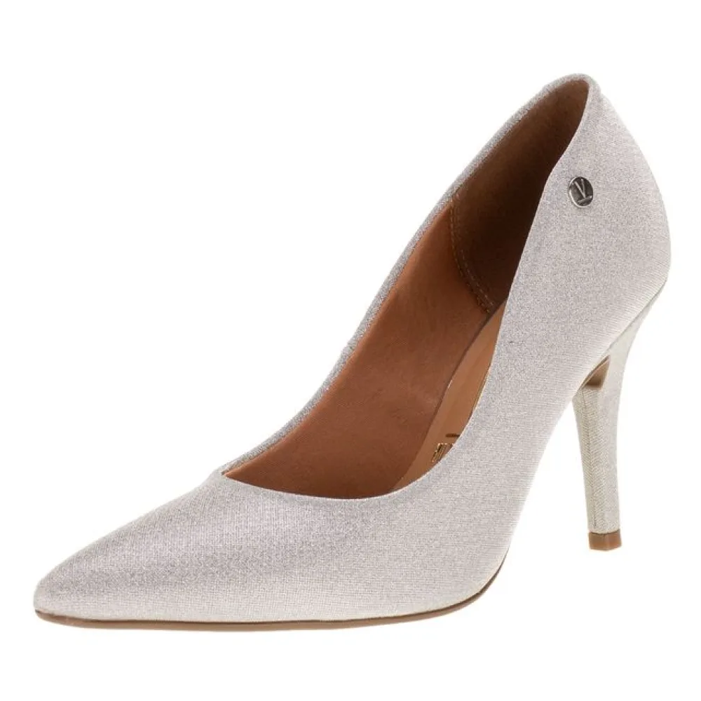 Scarpin Feminino Salto Alto Vizzano - 11841101 PRATA 01 36