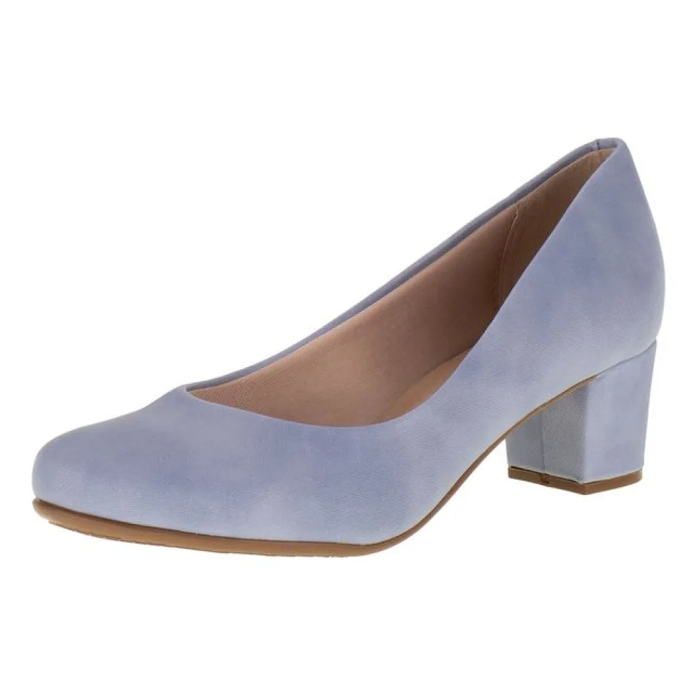Sapato Feminino Salto Grosso Beira Rio - 4777409 JEANS 34