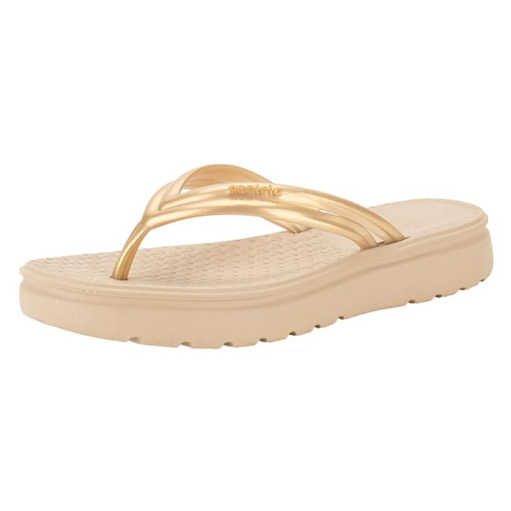 Tamanco Feminino Flat Jo Azaleia 19089 OURO 33/34