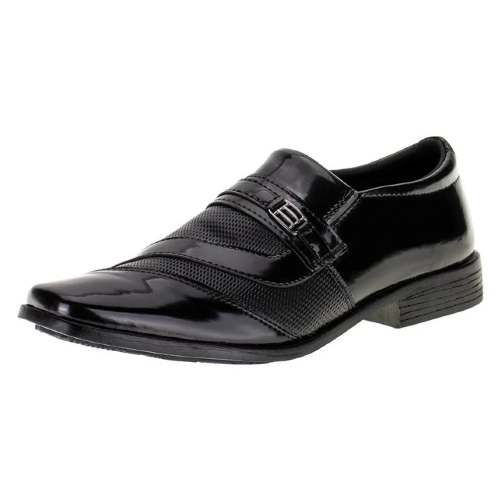 Sapato Masculino Social Polo Start - 825 VERNIZ/PRETO 37