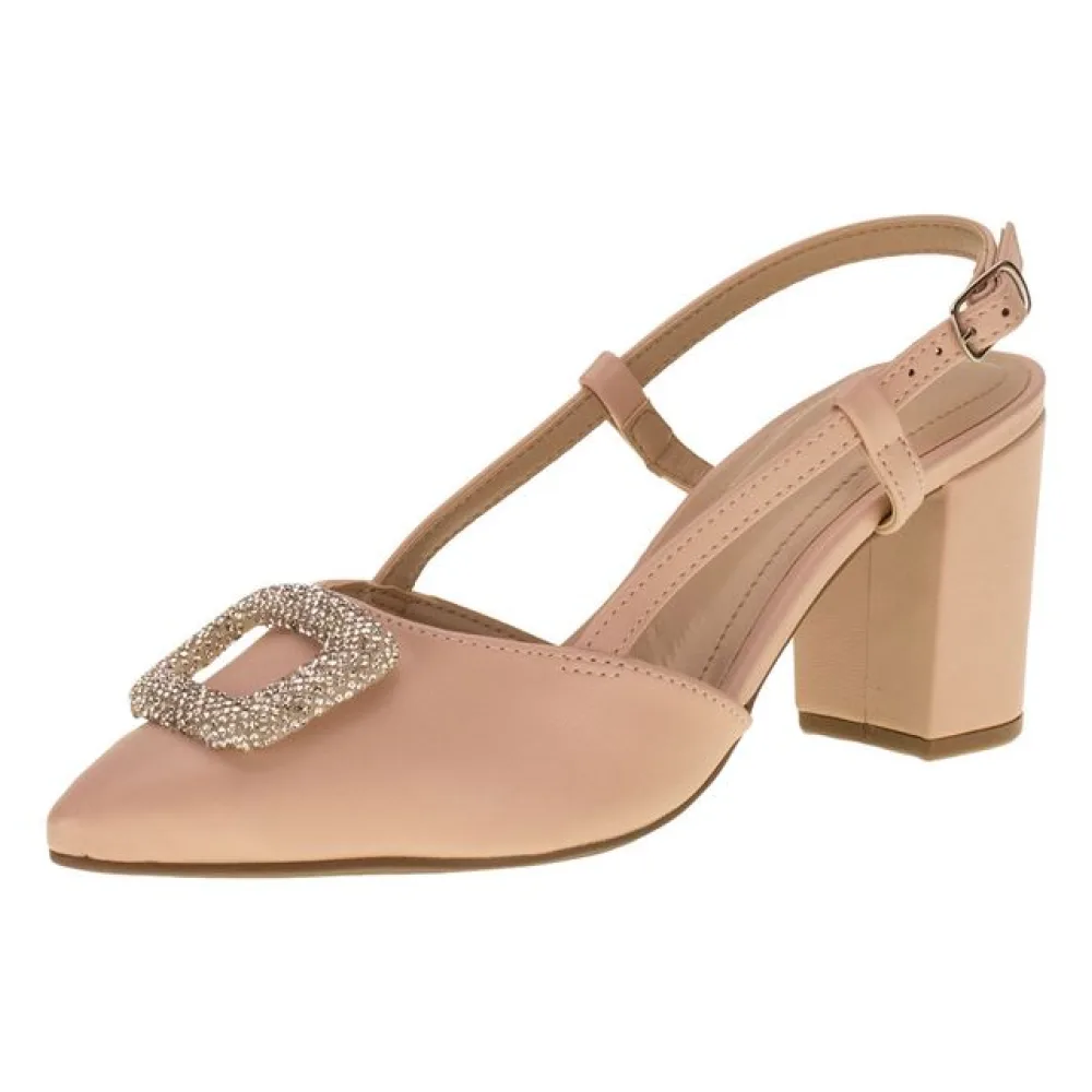Sapato Feminino Salto Grosso Via Marte - 2312308 ROSA 34