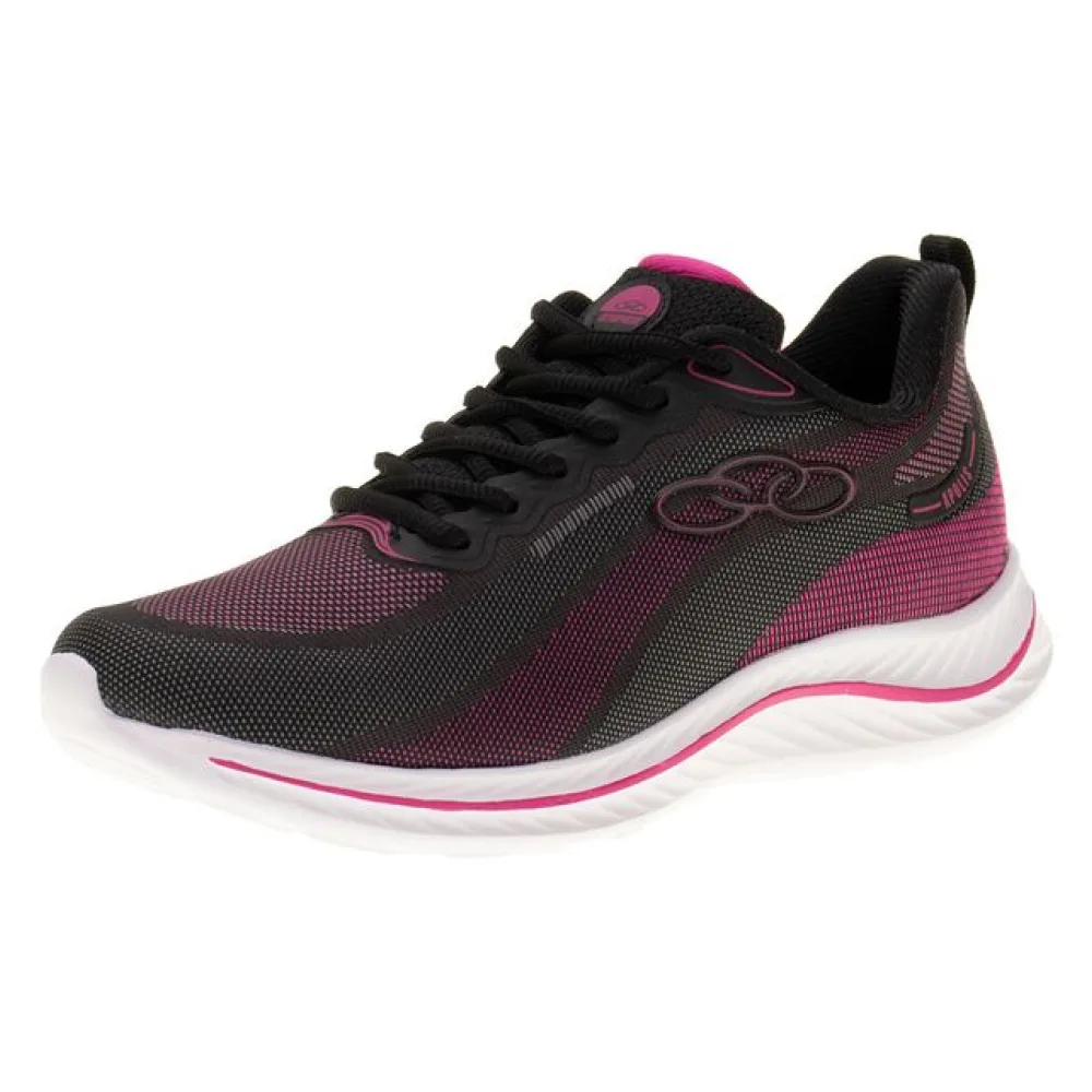 Tênis Feminino Apolis Olympikus - 206 PRETO/ROSA 34