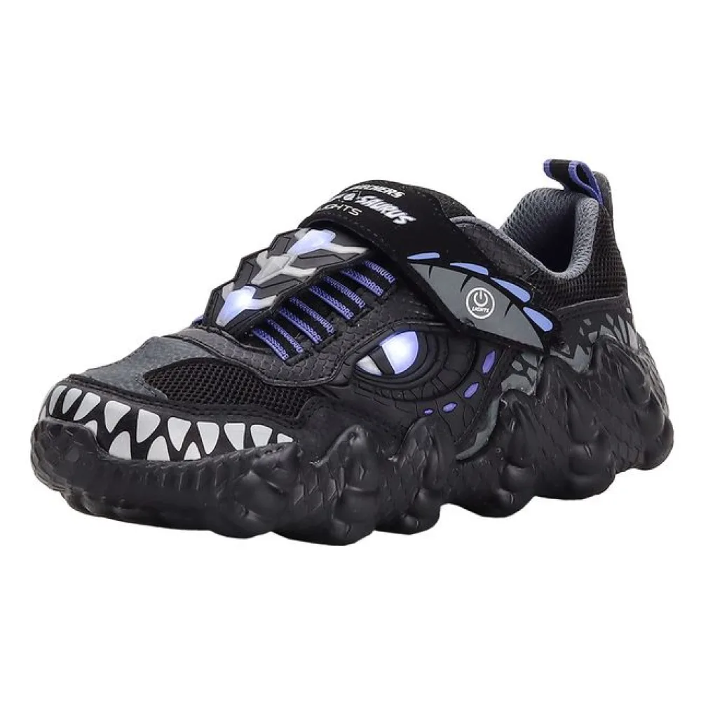 Tênis Infantil Saurus Lights Skechers - 400112 PRETO/CINZA 32