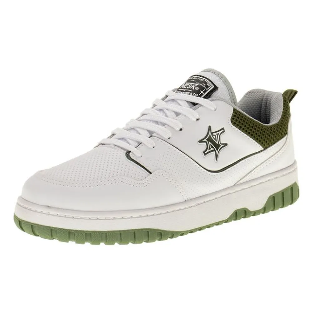 Tênis Masculino Nesk - C5731 BRANCO/VERDE 37