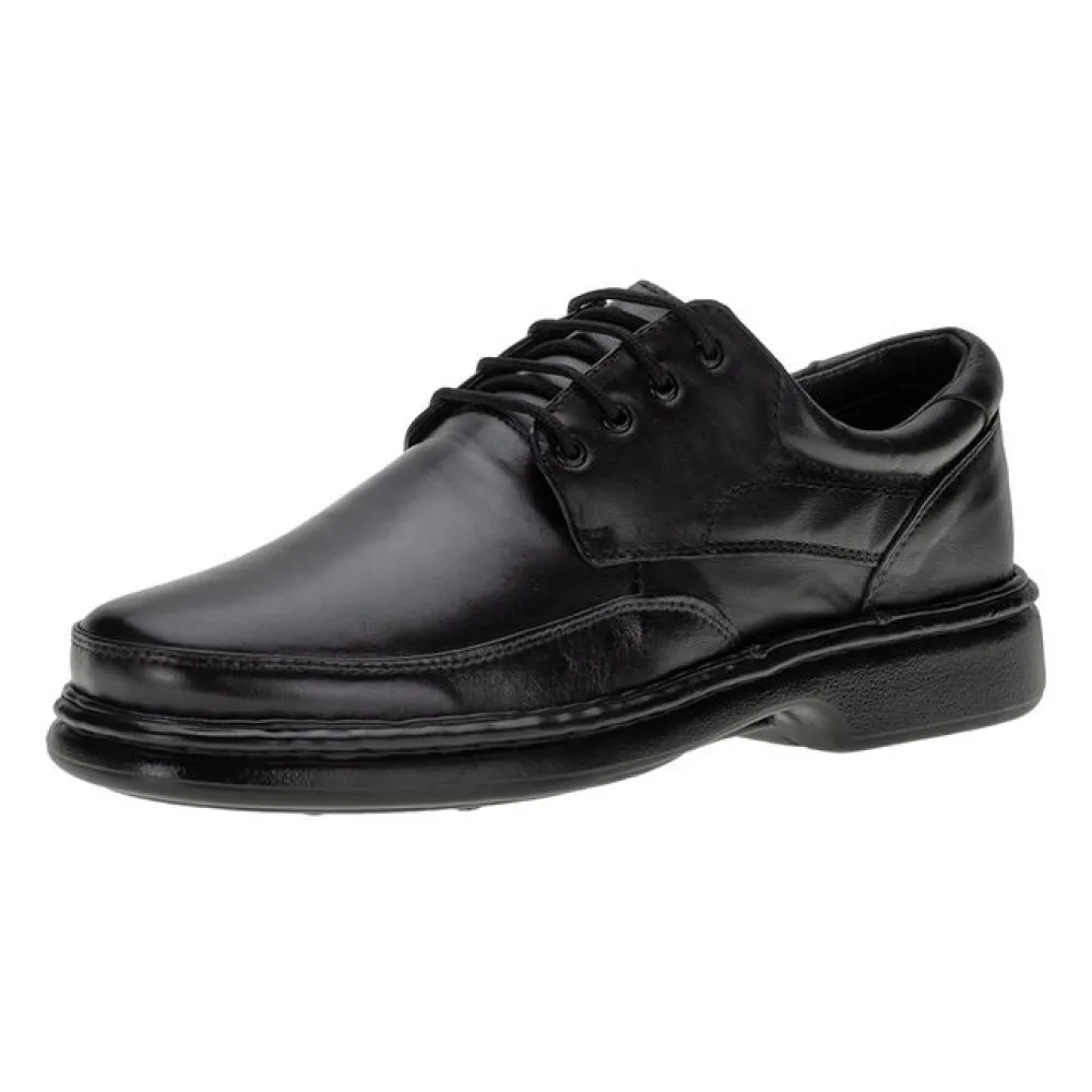 Sapato Masculino Social Comfort Luflex - 6032 PRETO 37