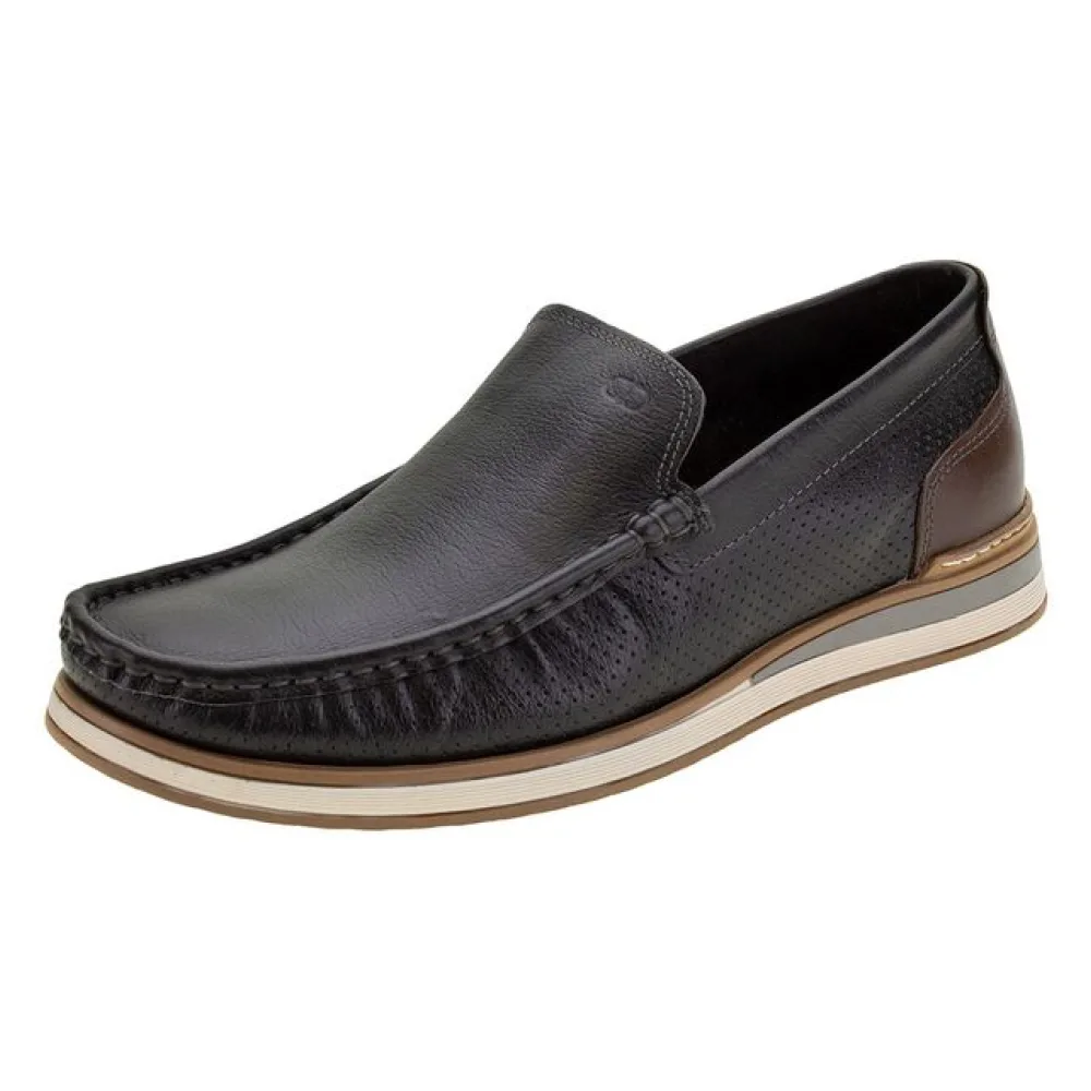 Mocassim Masculino Denim Flow Democrata - 252101 PRETO 37