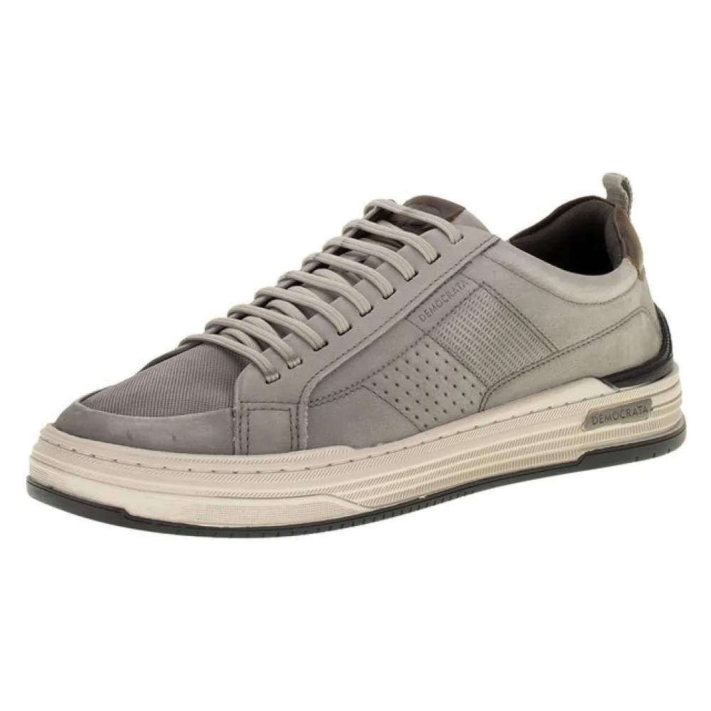 Sapatênis Masculino Denim Mike Democrata - 240601 CINZA 39