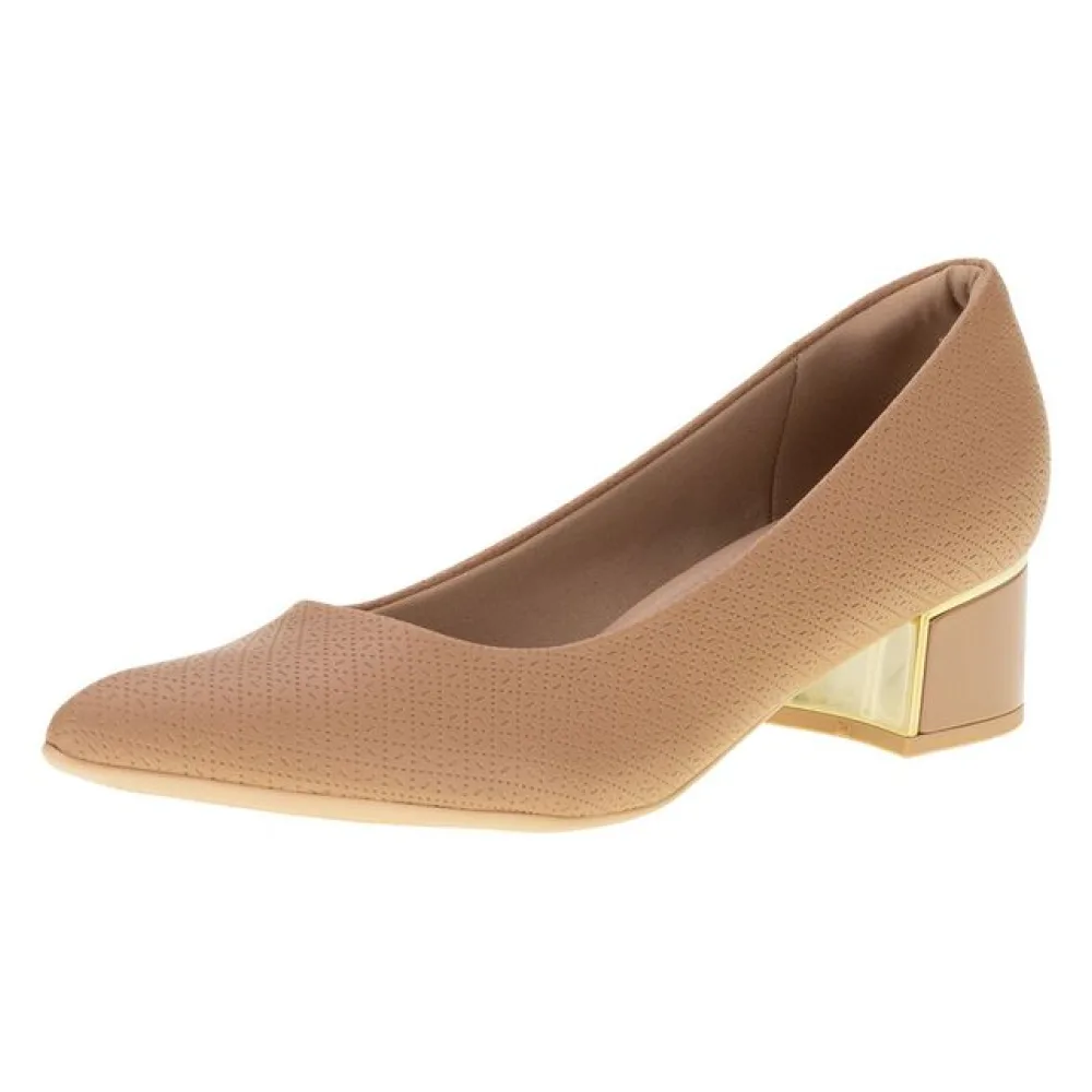 Sapato Feminino Salto Grosso Piccadilly - 739115 BEGE 01 39