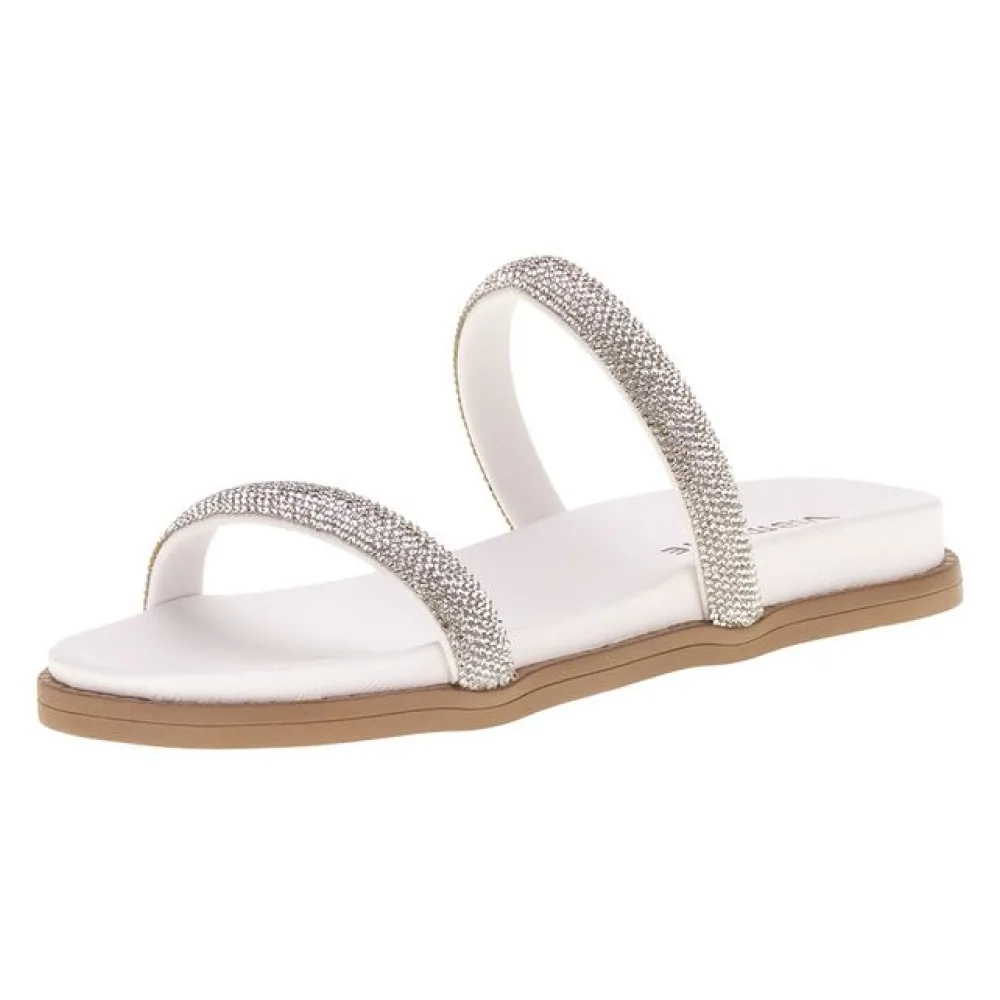 Tamanco Feminino Flat Via Marte - 2310509 BRANCO/CINZA 34
