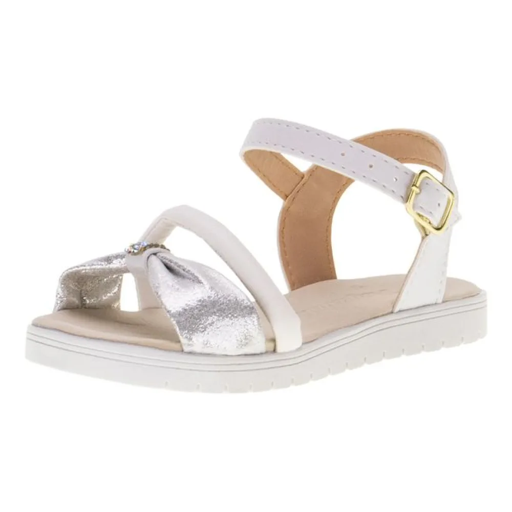 Sandália Infantil Feminina Nayarinha - 510 BRANCO/CINZA 20