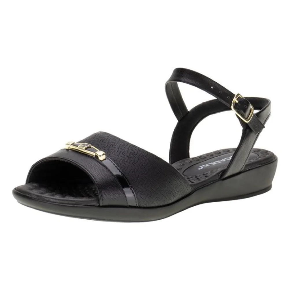 Sandália Feminina Flat Piccadilly - 5003517 PRETO 36