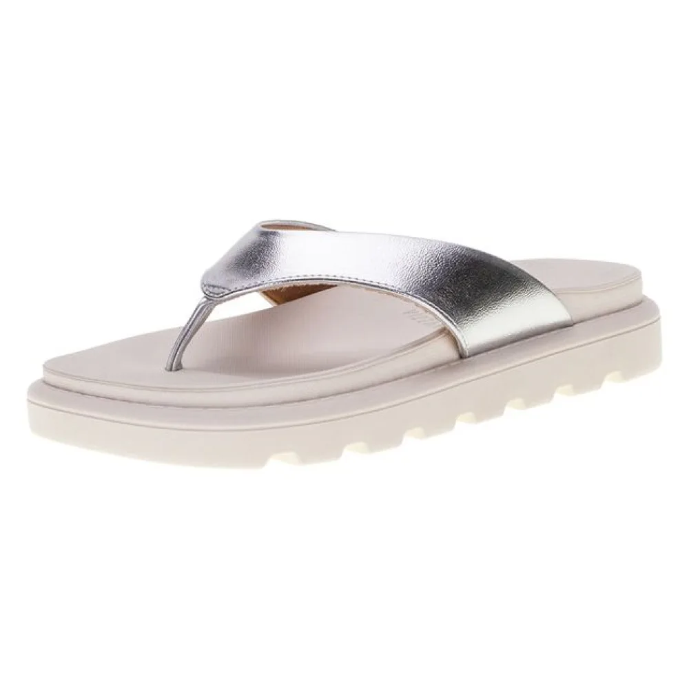 Sandália Feminina Flat Vizzano - 6459126 BRANCO/CINZA 34