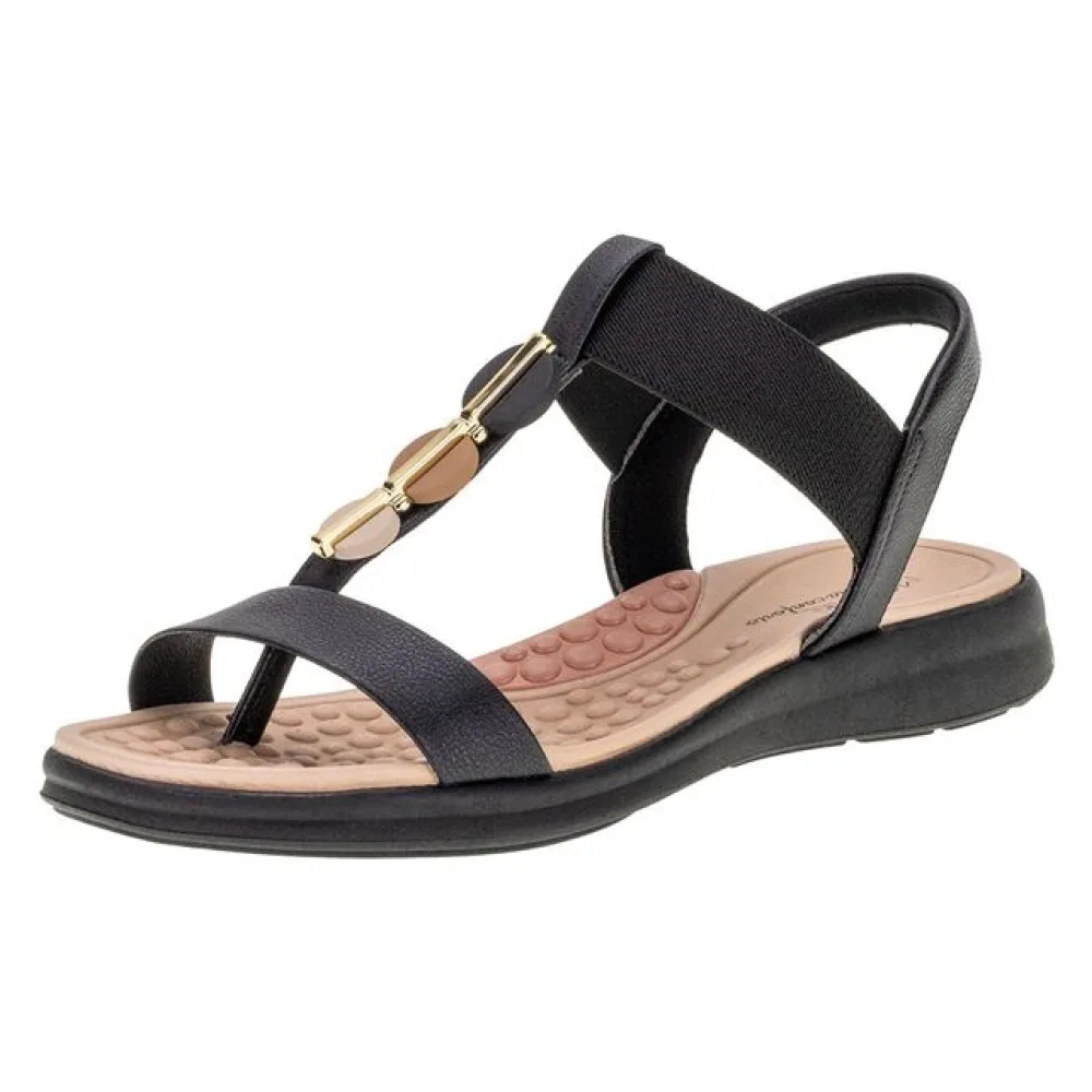 Sandália Feminina Flat Modare 7174109 PRETO 35