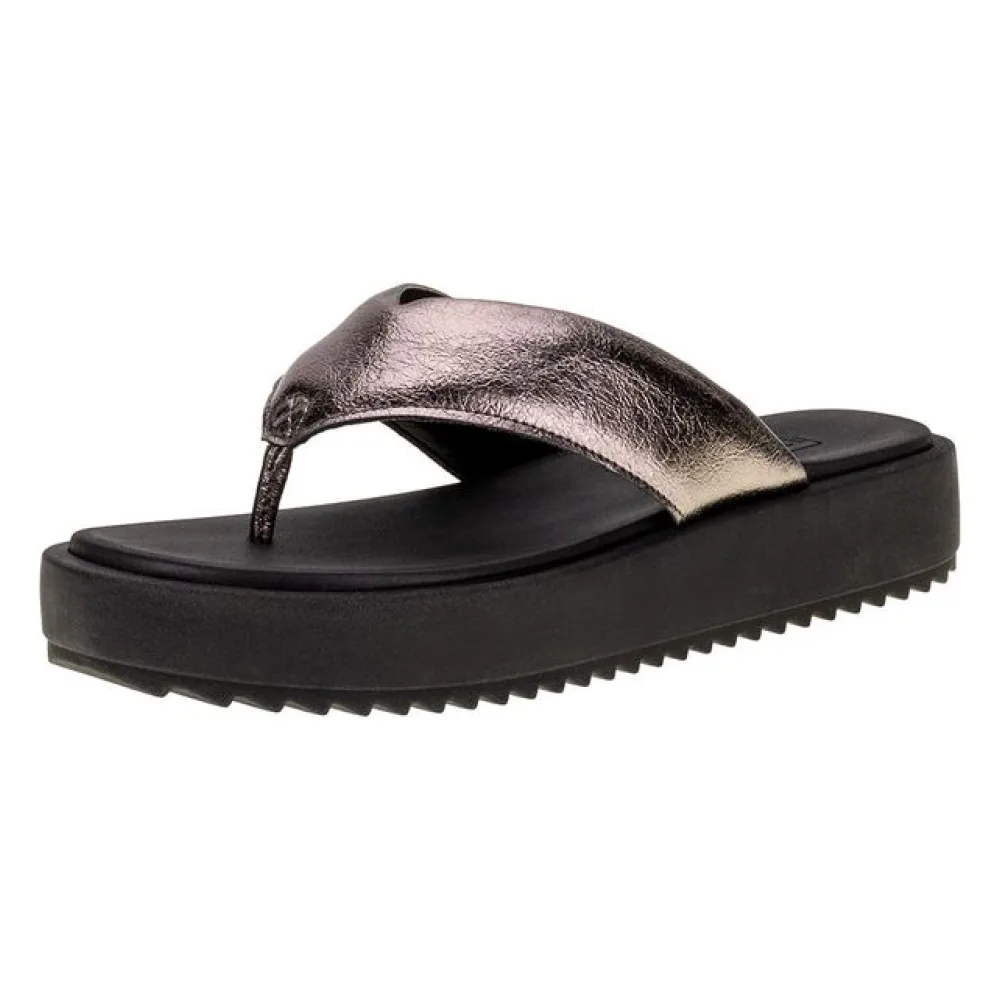 Tamanco Feminino Flat Moleca - 5489100 PRATA 36