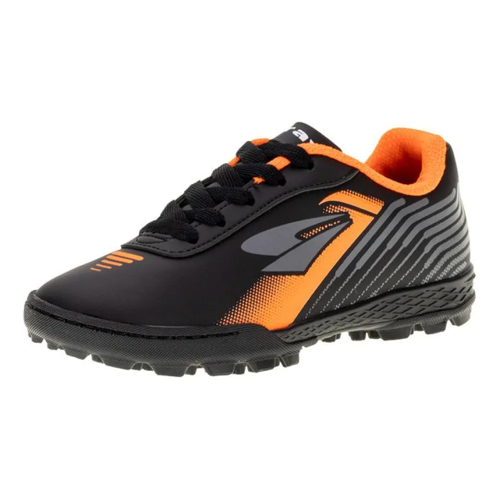 Chuteira Infantil Society Spedy Dray - 302 PRETO/LARANJA 28