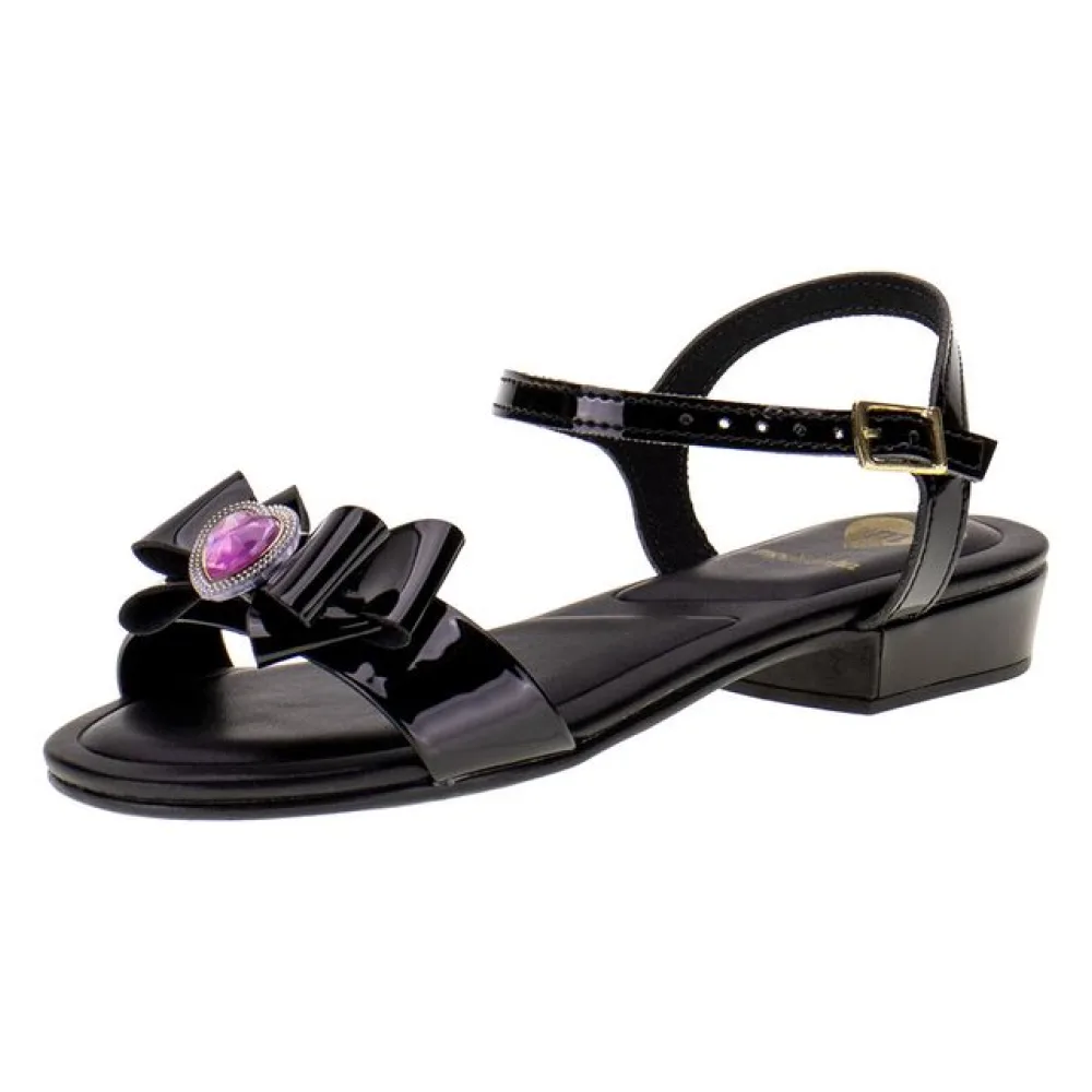 Sandália Infantil Feminina Molekinha - 2318341 VERNIZ/PRETO 25