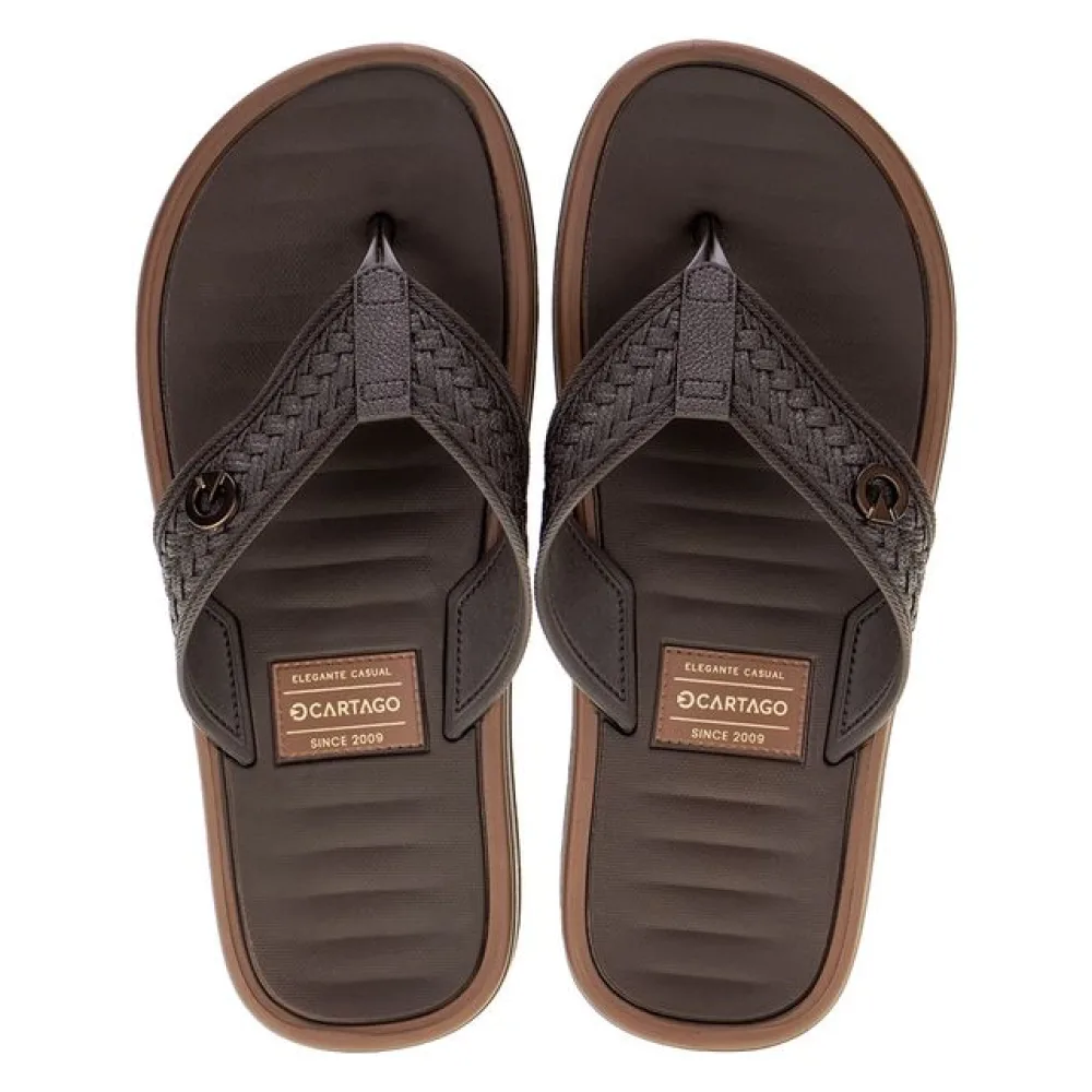 Chinelo Masculino Coimbra II Cartago 12285 CAFÉ 39