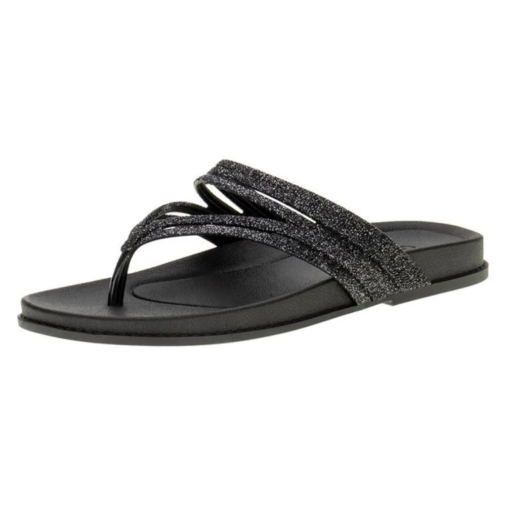Tamanco Feminino Flat Radiante Grendha - 19011 PRETO 33/34
