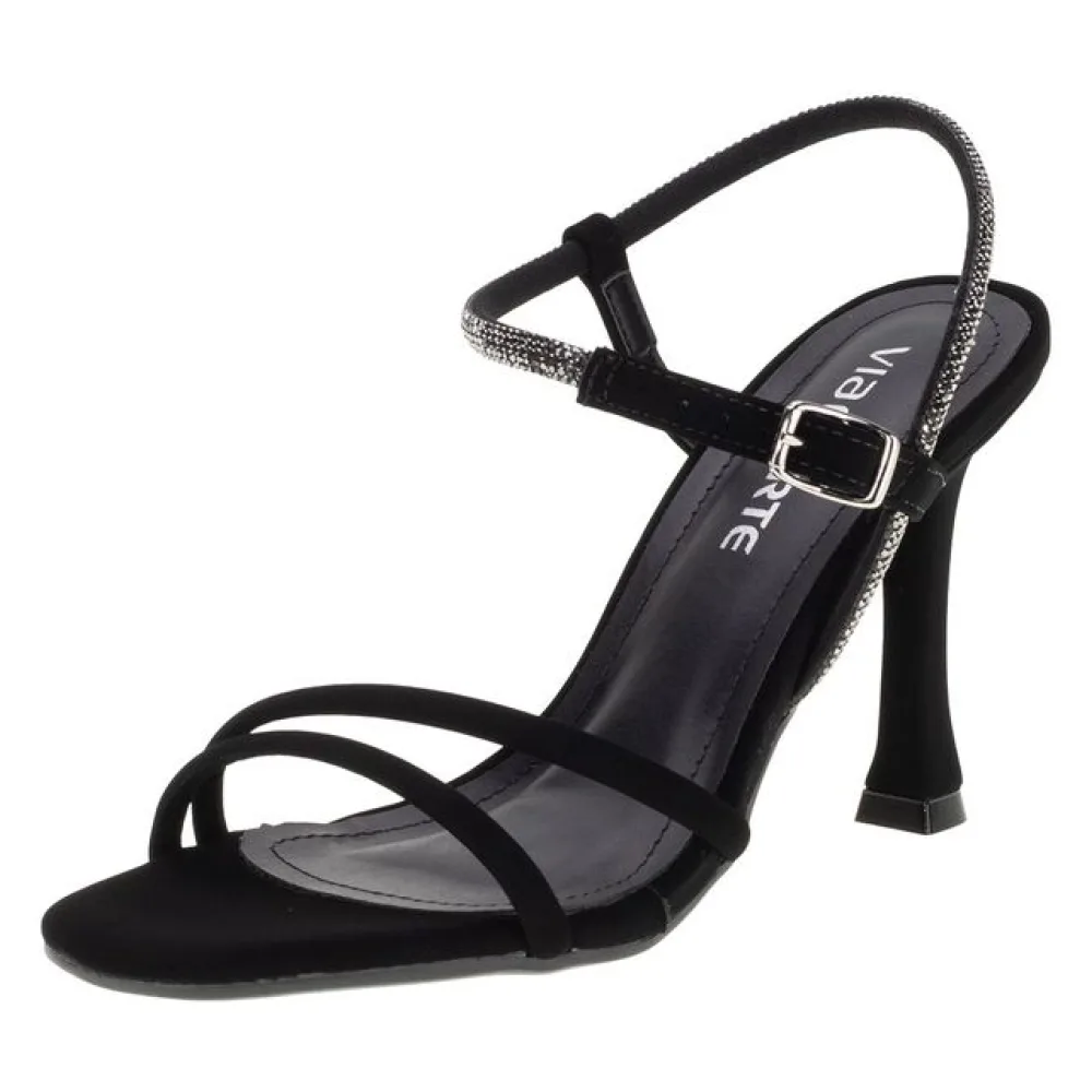 Sandália Feminina Salto Taça Via Marte - 2320203 PRETO/NOBUCK 38