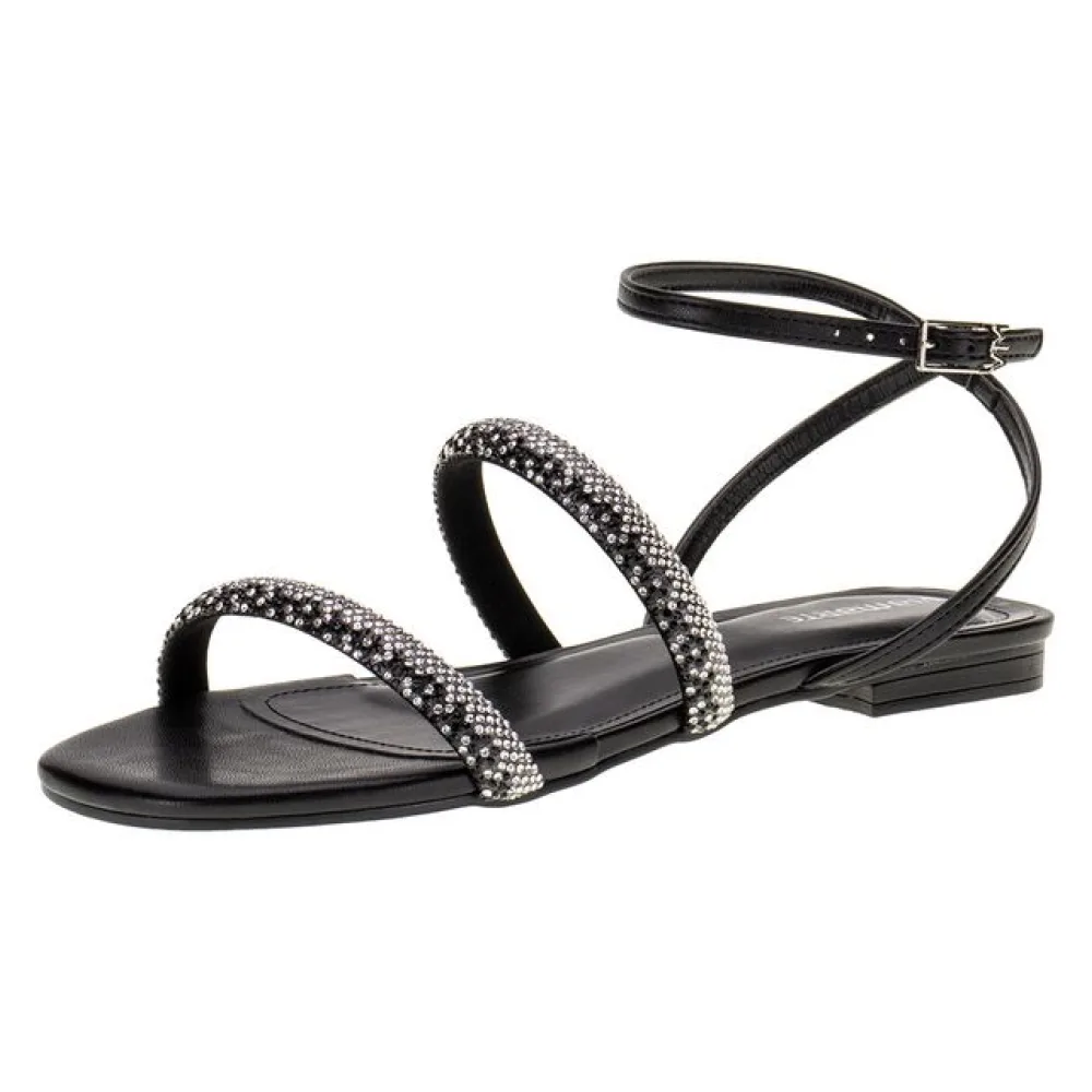 Sandália Feminina Flat Via Marte - 2316605 PRETO 34