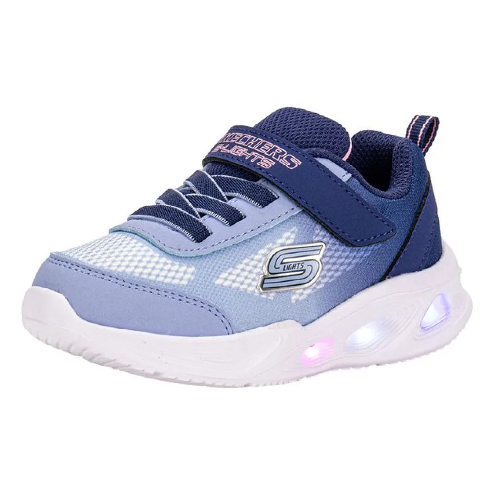 Tênis Infantil S Ligths Sola Glow Ombre Deluxe Skechers 303714N AZUL 21