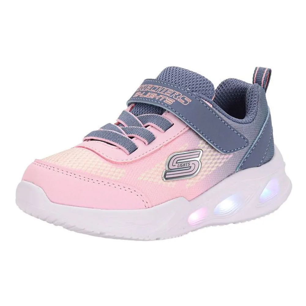 Tênis Infantil S Ligths Sola Glow Ombre Deluxe Skechers 303714N CINZA/ROSA 21