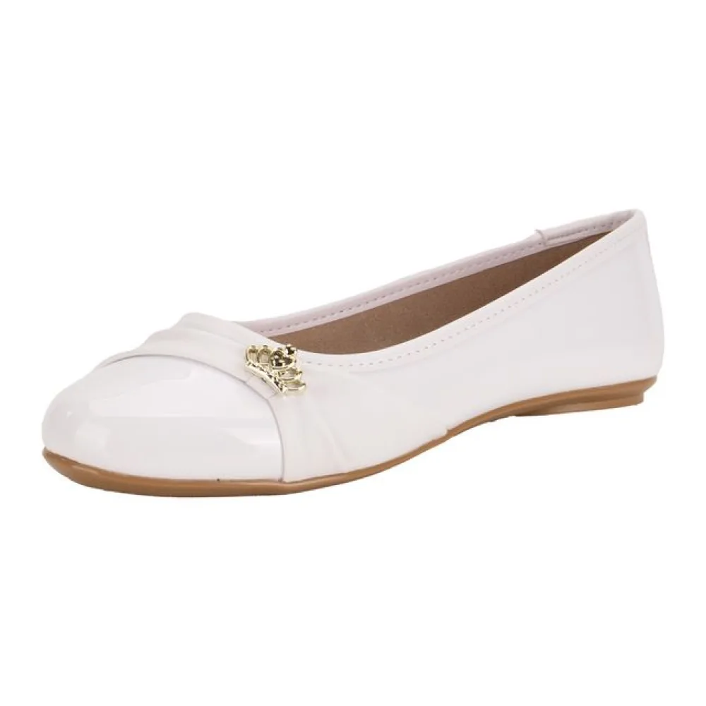 Sapatilha Infantil Feminina Molekinha 25021008 BRANCO 25