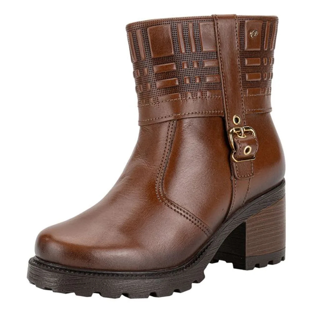 Bota Feminina Cano Baixo Pegada 281311 CAMEL 39