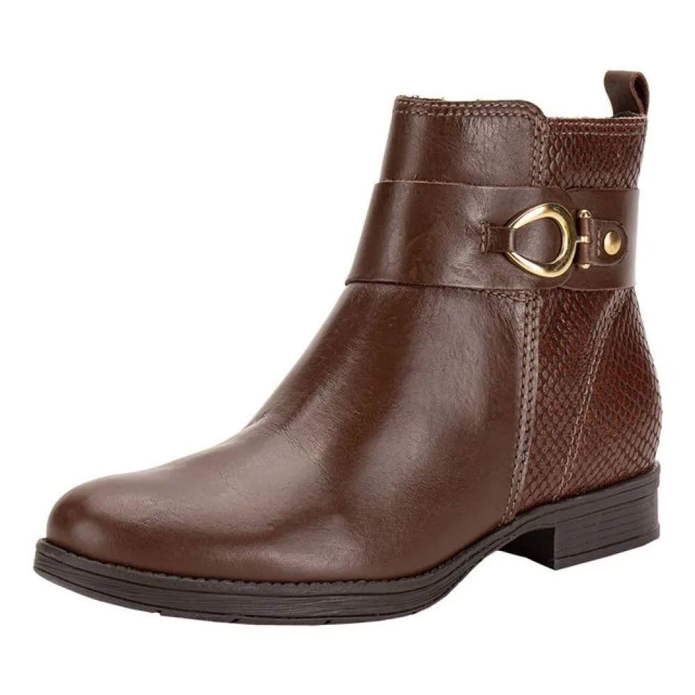Bota Feminina Cano Baixo Bottero 361708 CAFÉ 34