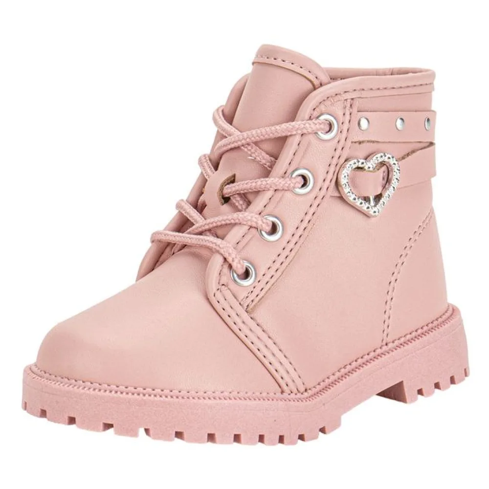 Bota Infantil Coturno Molekinha 2126526 ROSA 17