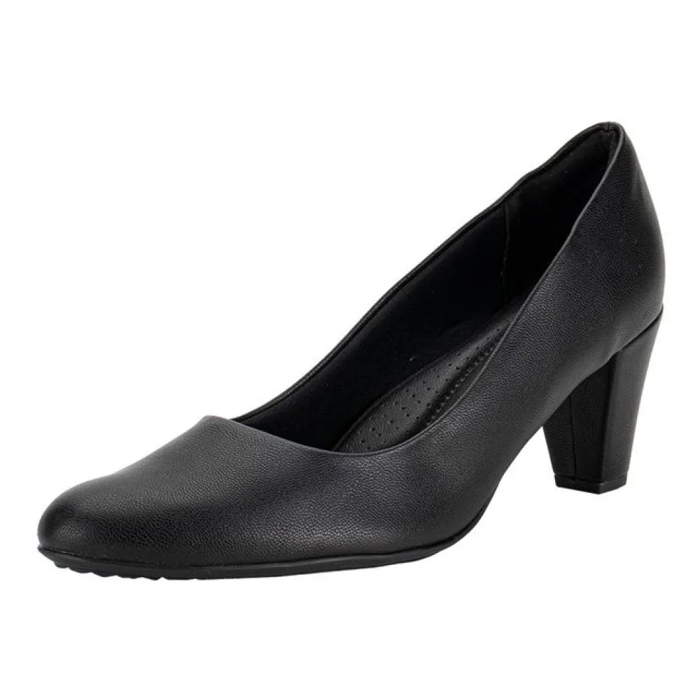 Sapato Feminino Salto Grosso Piccadilly 700061 PRETO 34